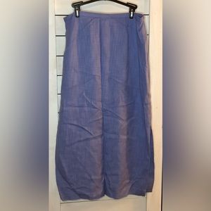 Vintage Lavender Davin Warren Rayon Maxi Skirt Size 16
